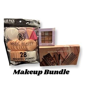 Makeup Sponge Set with Mugeleen Eyeshadow Palette